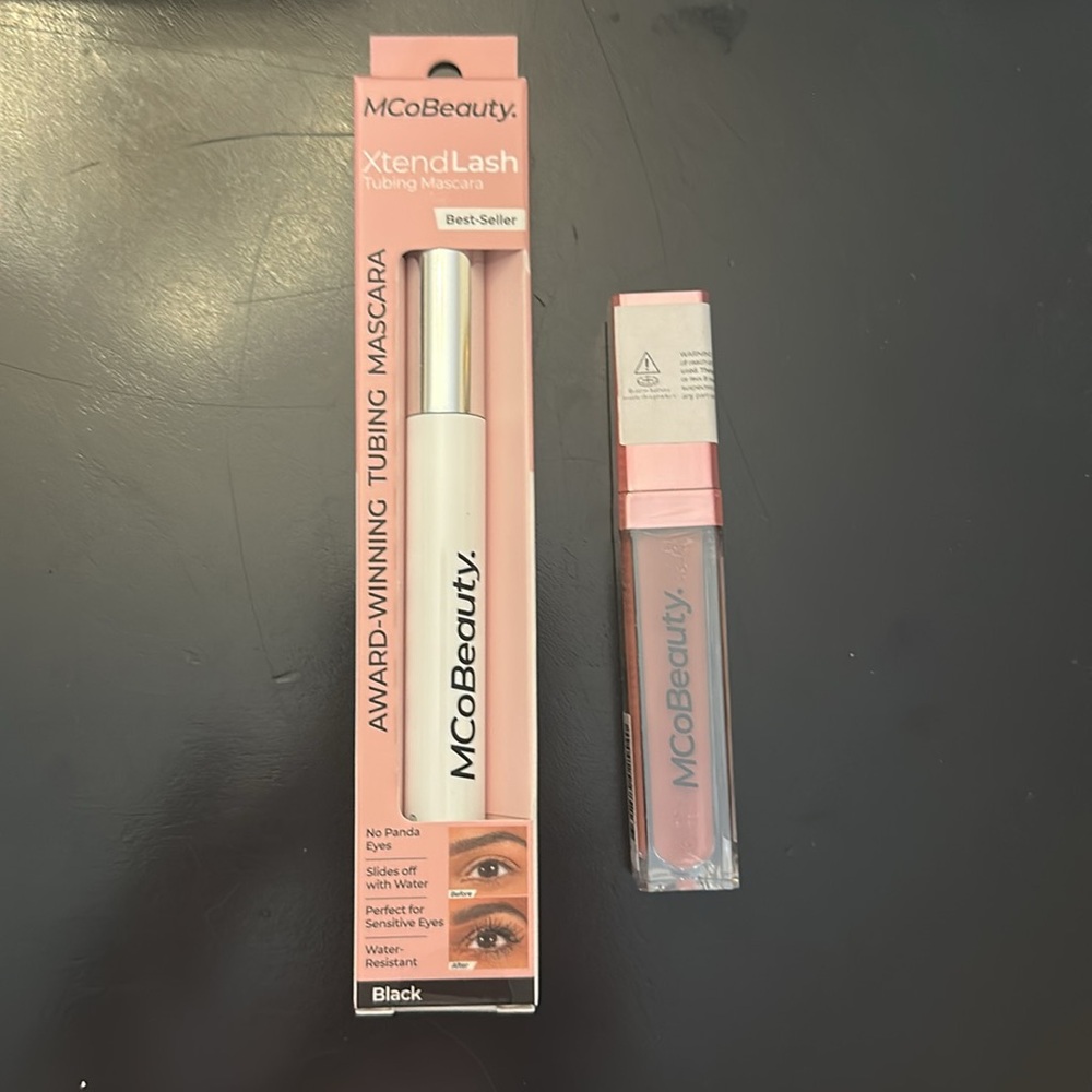 MCoBeauty Makeup - XtendLash Mascara(Black) and LipLights Shine Gloss(Morocco)